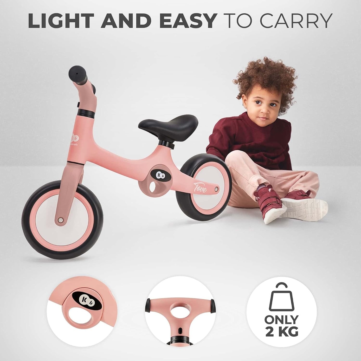 Беговел Kinderkraft Tove Pink (KRTOVE00PNK0000)
