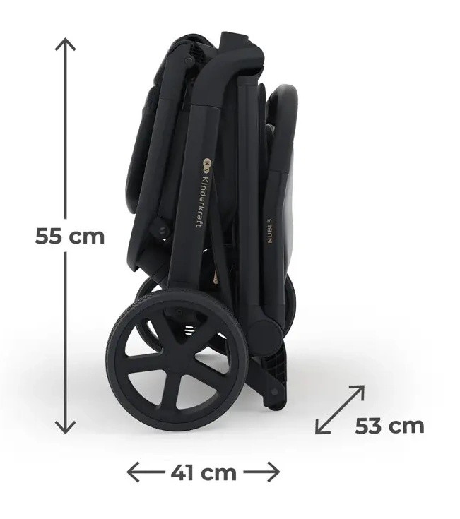 Коляска Kinderkraft Nubi 3 Midnight Black (KSNUBI03BLK0000)