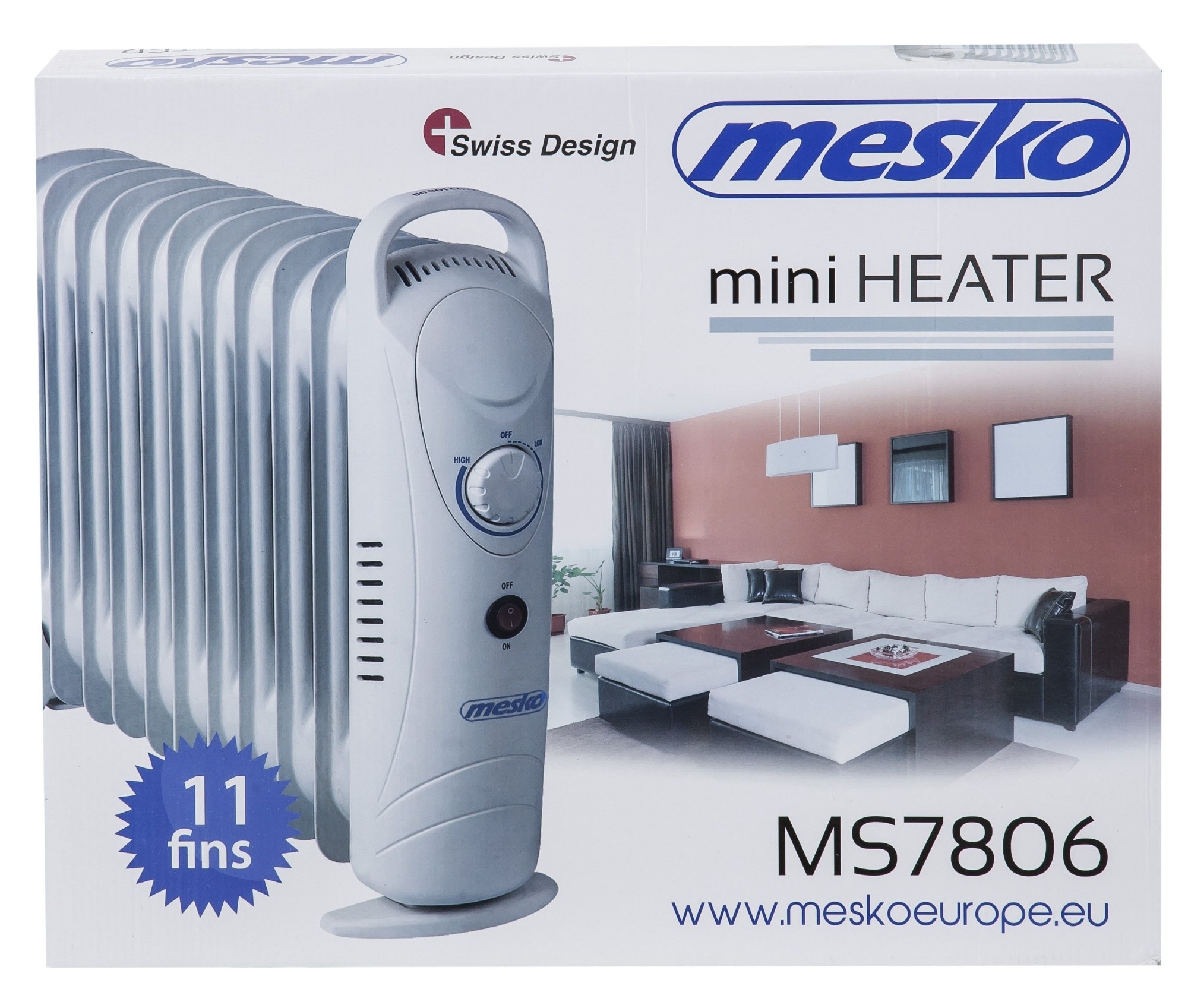 Масляный обогреватель Mesko MS-7806