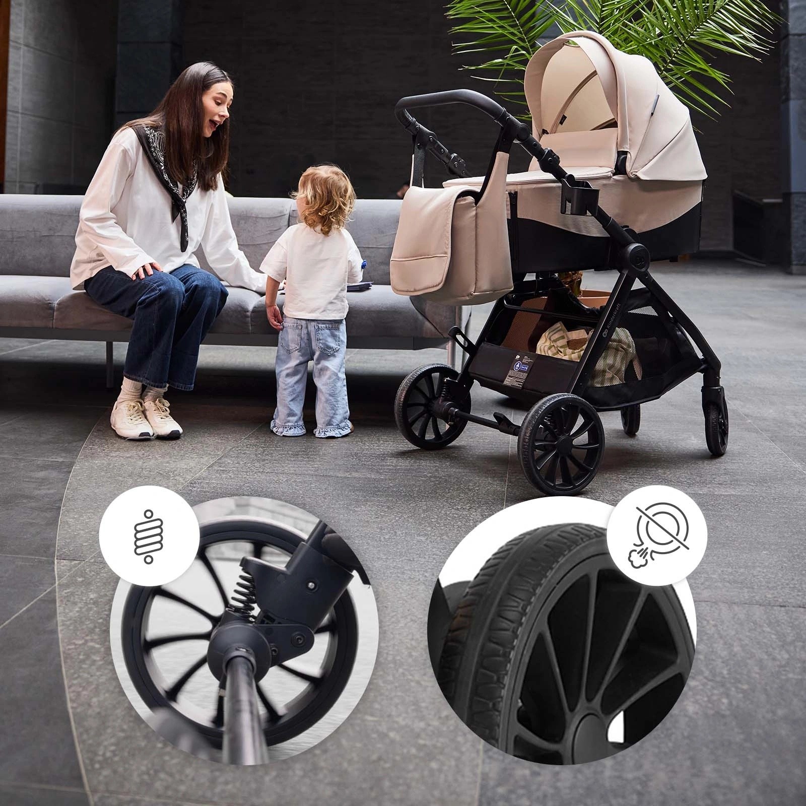 Коляска Kinderkraft 2in1 Vesto 2 Black (KSVEST02BLK2000)