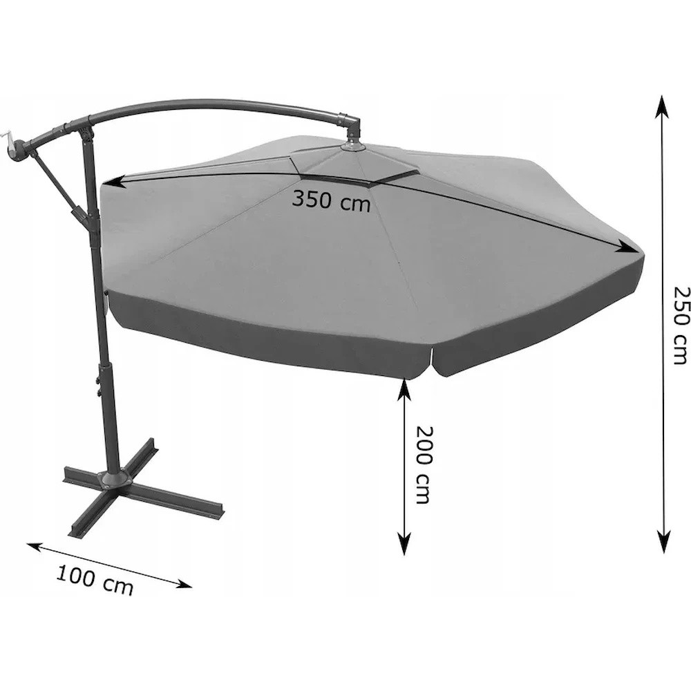 Зонт садовый GardenLine GAO5316 Grey