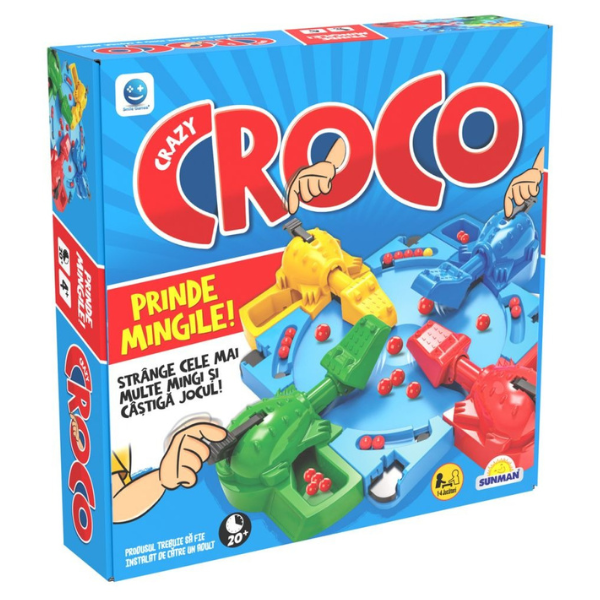 Настольная игра «Безумные крокодильчики», с шариками, (рум.)