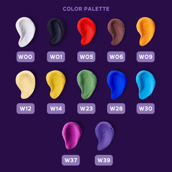 Воздушный оливковый пластилин Air Clay OKTO Colours, 10 шт. х 6 г, размер S