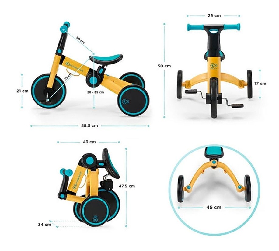 Детский велосипед Kinderkraft 4Trike Sunflower Blue (KR4TRI22BLU0000)