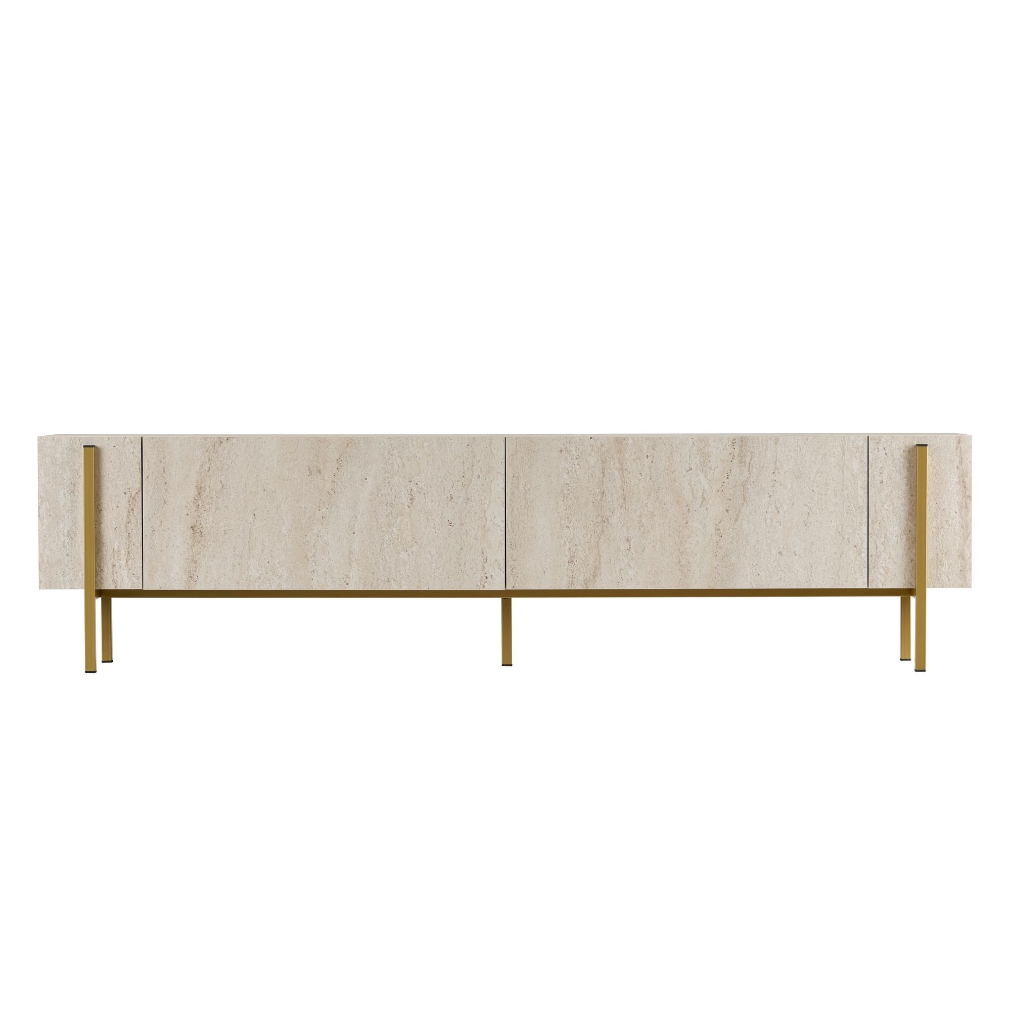 Тумба под ТВ Hanah Home Nexus Travertine Gold