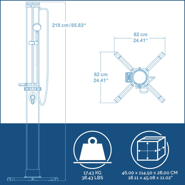 Bestway Летний душ Solar Flow 35л