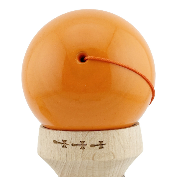 «Kendama Flippy X Original Rainbow», профессиональная, металлический подшипник, веревка 62/65 см, сверхлипкая, большие чашки, King Size 7 х 6 х 18 см, оранжево-коричневая