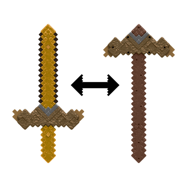 Minecraft «Игрушка 2 в 1 меч и кирка»