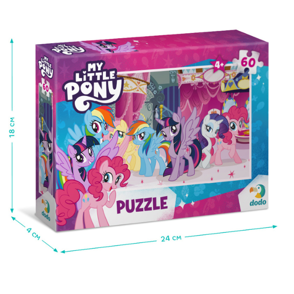 Пазл «Друзья пони», серия My Little Pony , 60 элем
