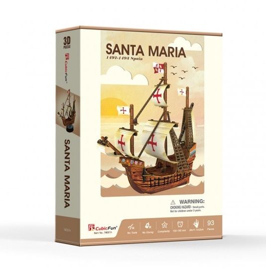 3D пазл Корабль Христофора Колумба “Санта Мария”, 93 элемента