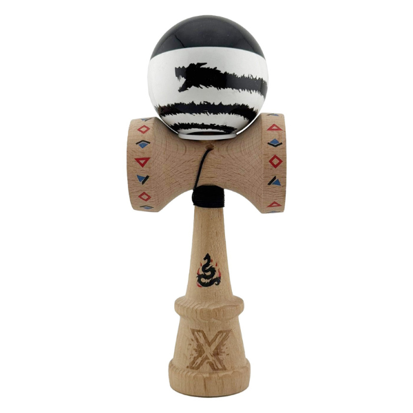 «Kendama Super Sticky X Original», металлический подшипник, веревка 62/65 см, King size 7.5 x 6 x 18 см , «Дракон»