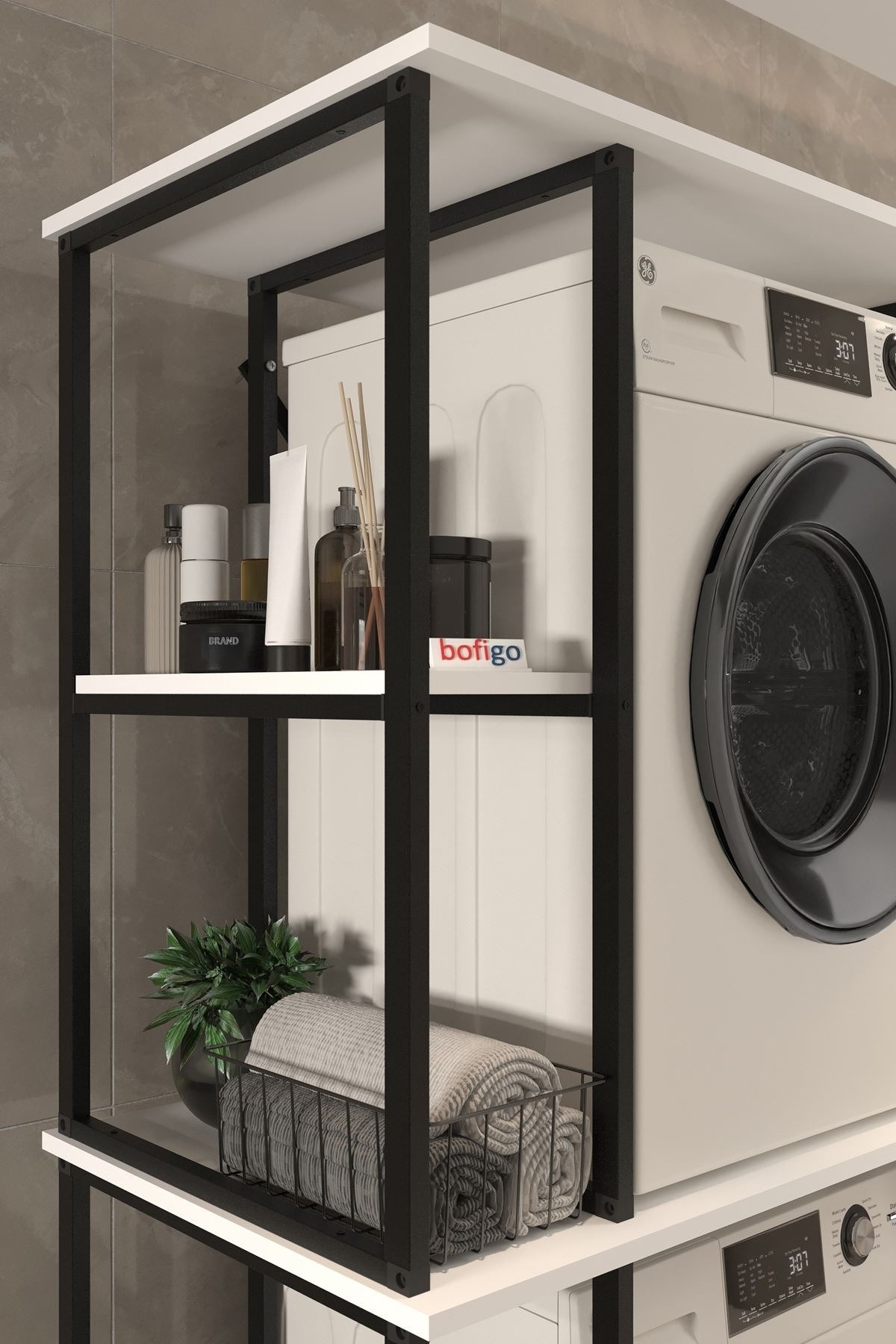 Стеллаж для стиральной машины Bofigo 12-38-01 White