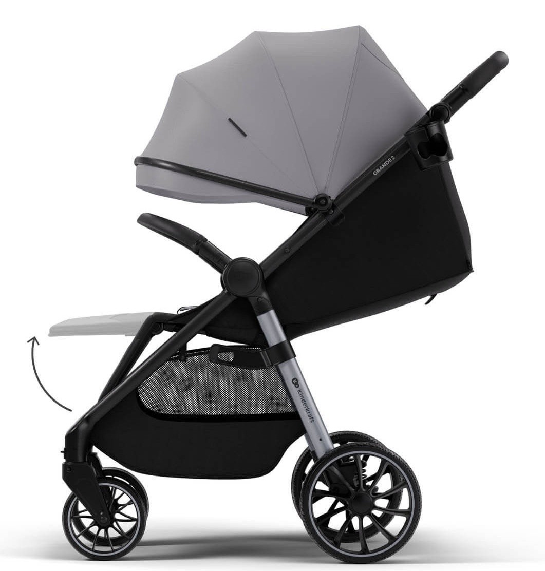 Коляска Kinderkraft Grande 2 Moonlight Grey (KSGRAN02GRY0000)