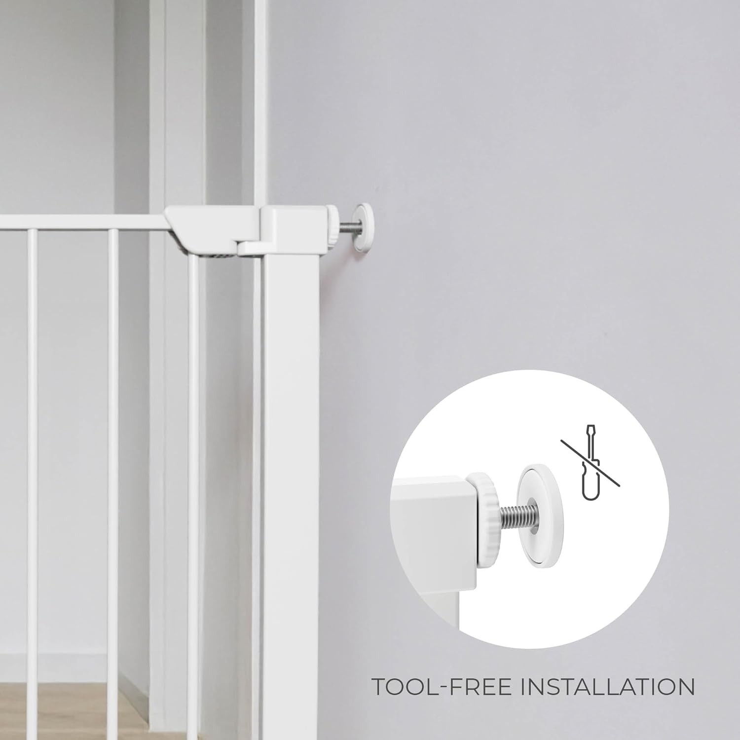Ворота безопасности Kinderkraft Safe Snap White (KASASN00WHT0000)