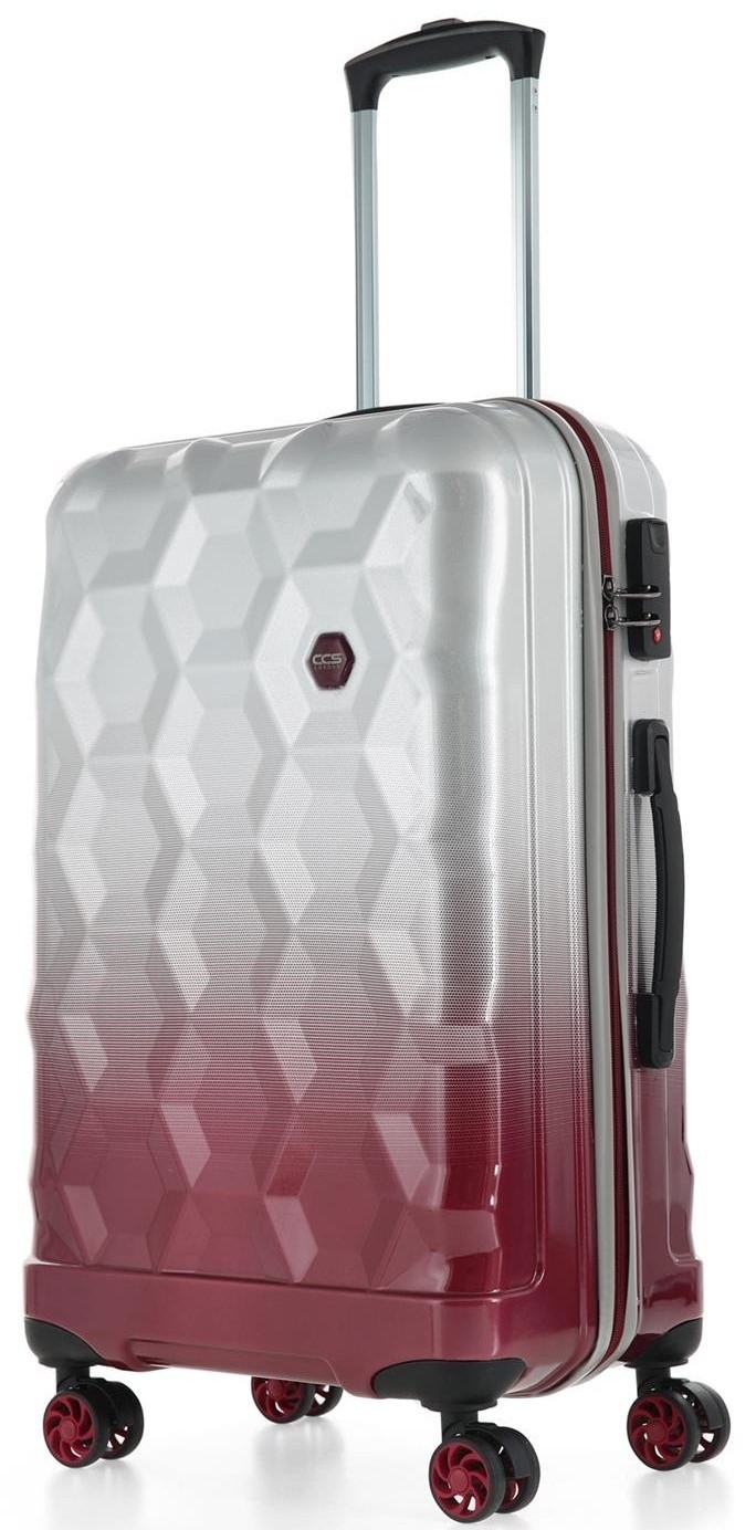 Чемодан CCS 5226 S Grey/Burgundy