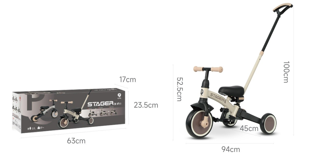 Детский велосипед Qplay Stager 3 in1 Green