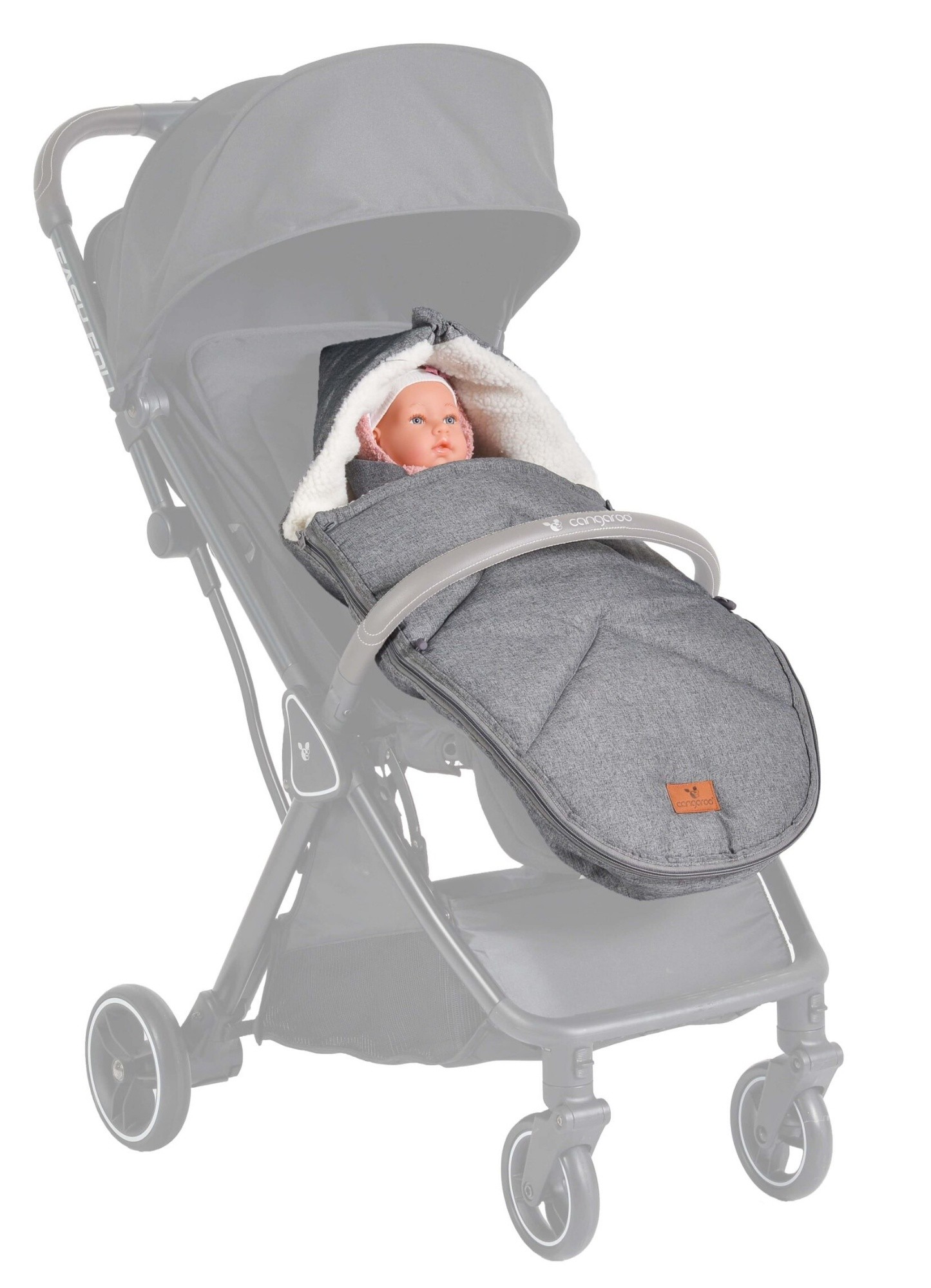 Детский зимний чехол Cangaroo Luxe Grey