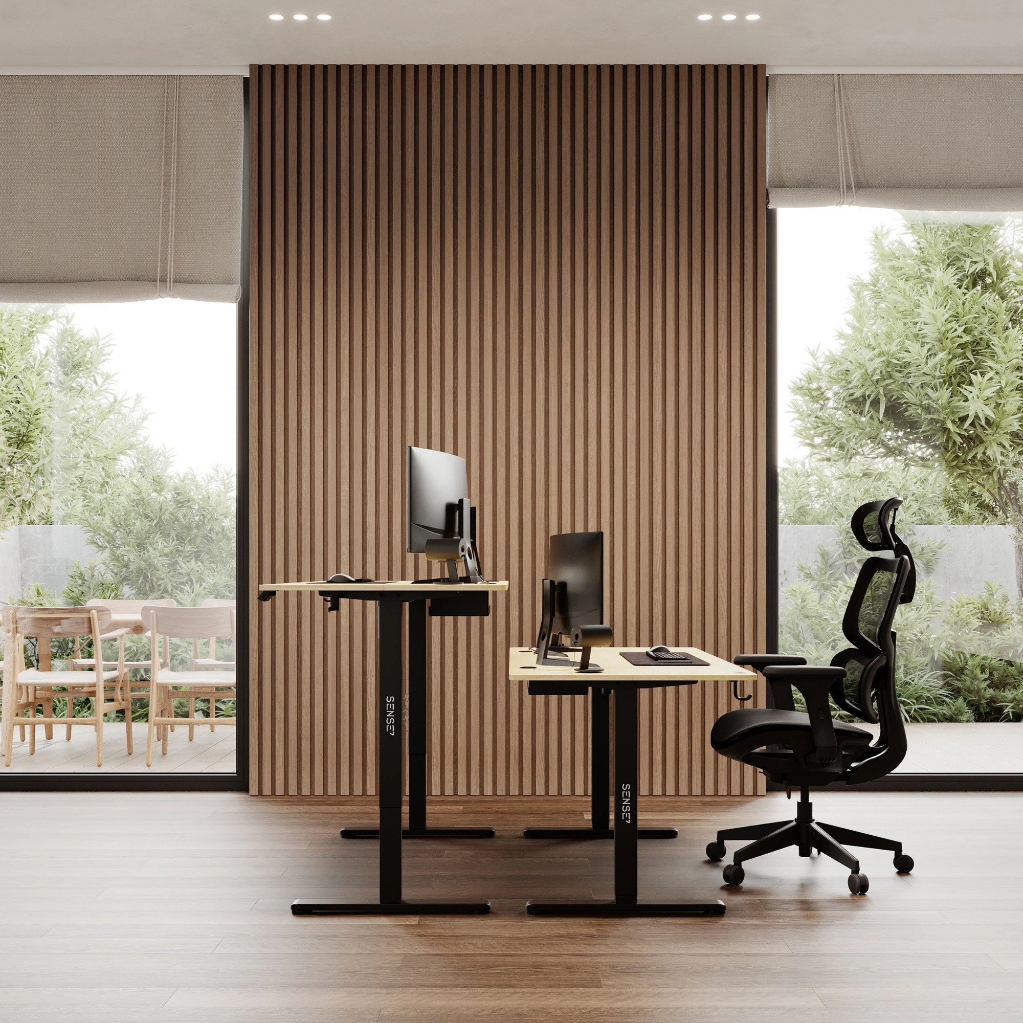 Письменный стол Sense7 Nojo 140x70 Black Pine