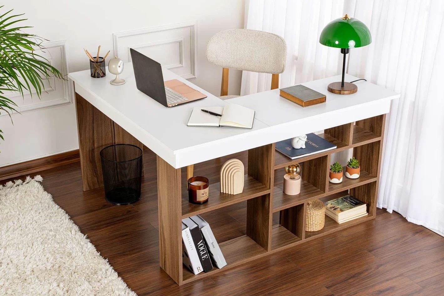 Письменный стол Hanah Home Vesper Venezia Walnut White