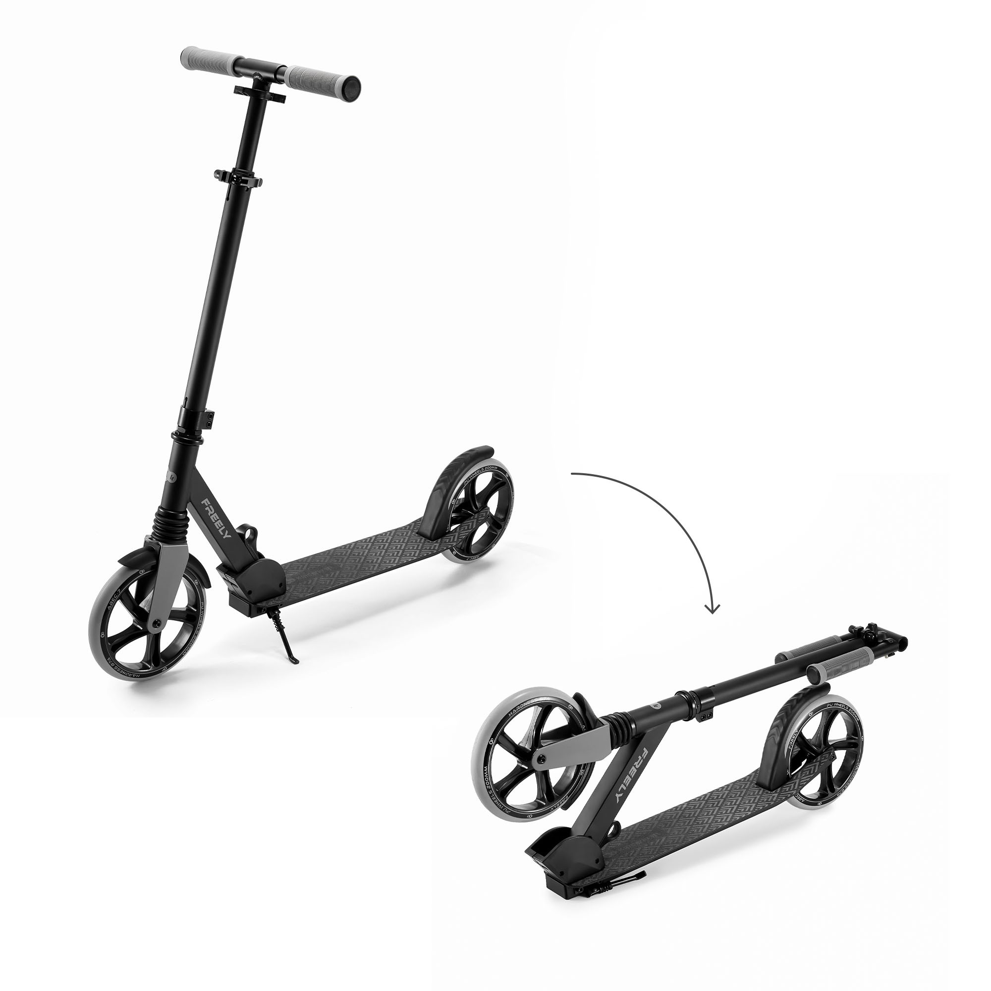 Самокат KinderKraft Freely Black (KRFREE00BLK0000)