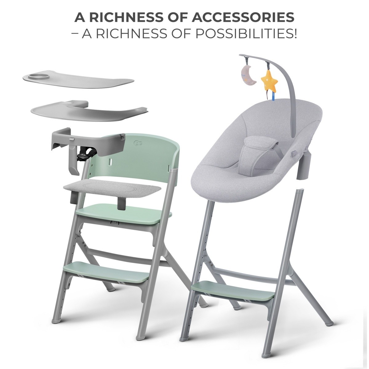 Стульчик для кормления Kinderkraft Livy Calmee Olive Green (KHLICA00GRE0000)
