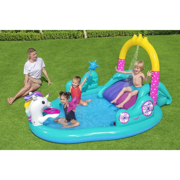 Bestway Надувной игровой центр Волшебный Eдинорог, 274х198х137см, 220л, 2+