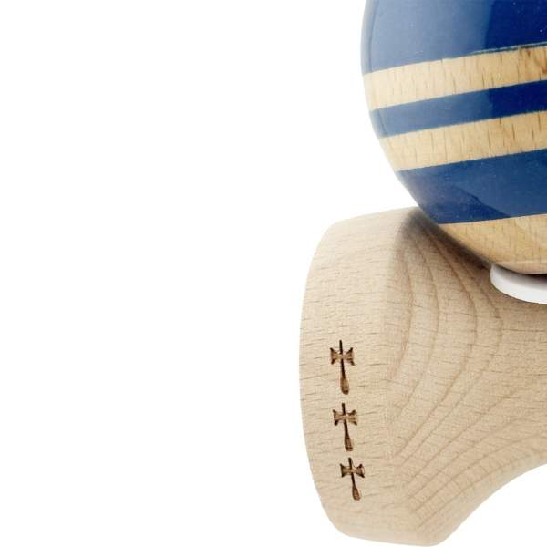 «Kendama Flippy X Original Rainbow», профессиональная, металлический подшипник, веревка 62/65 см, сверхлипкая, большие чашки, King Size 7 х 6 х 18 см, сине-коричневая