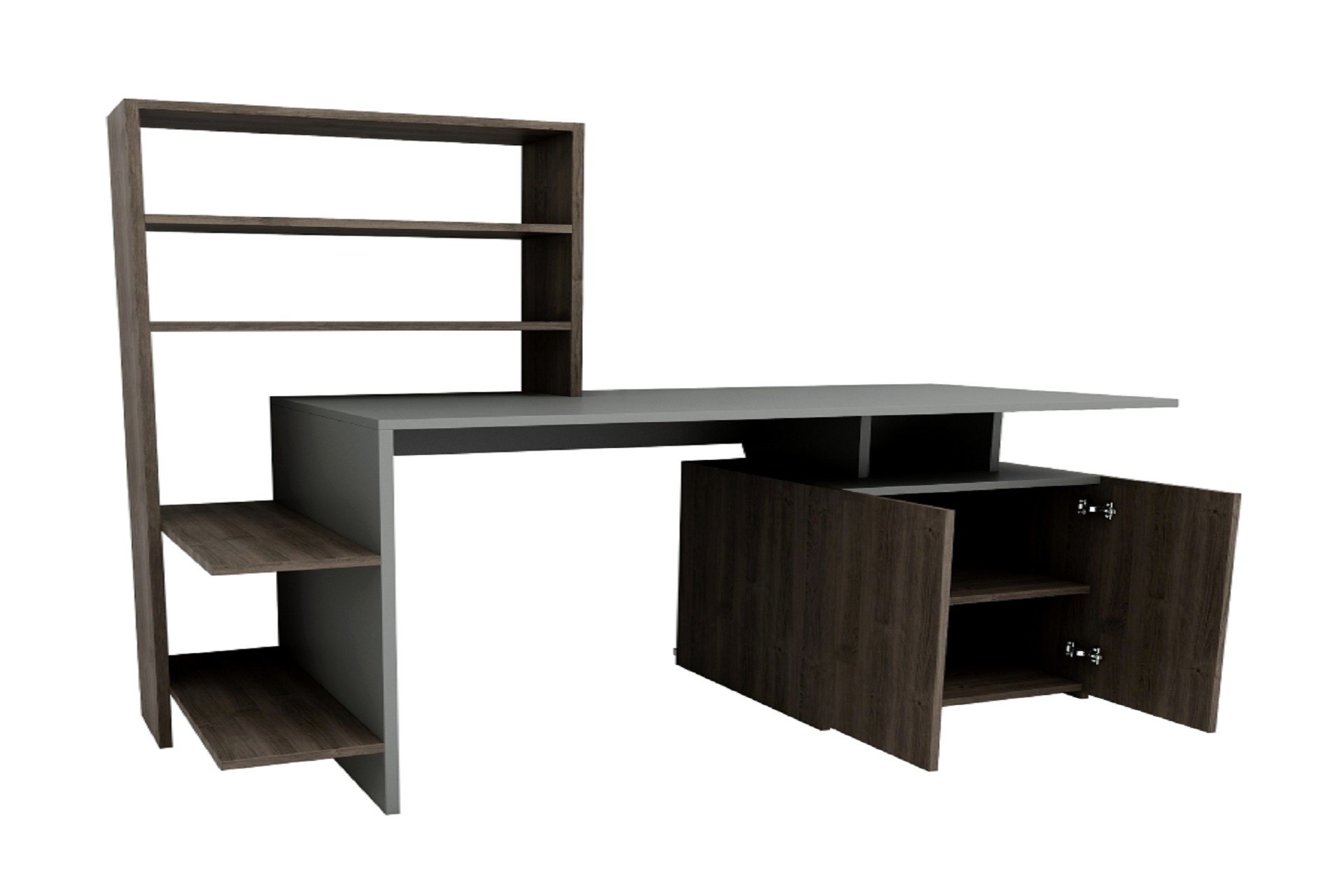 Письменный стол Hanah Home Melis Walnut Anthracite