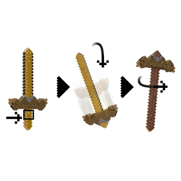 Minecraft «Игрушка 2 в 1 меч и кирка»