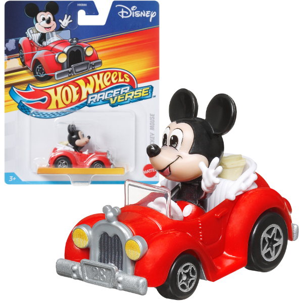 Hot Wheels 1:64 Машинка из коллекций  «Мир гонок» с водителем-персонажем поп-культуры