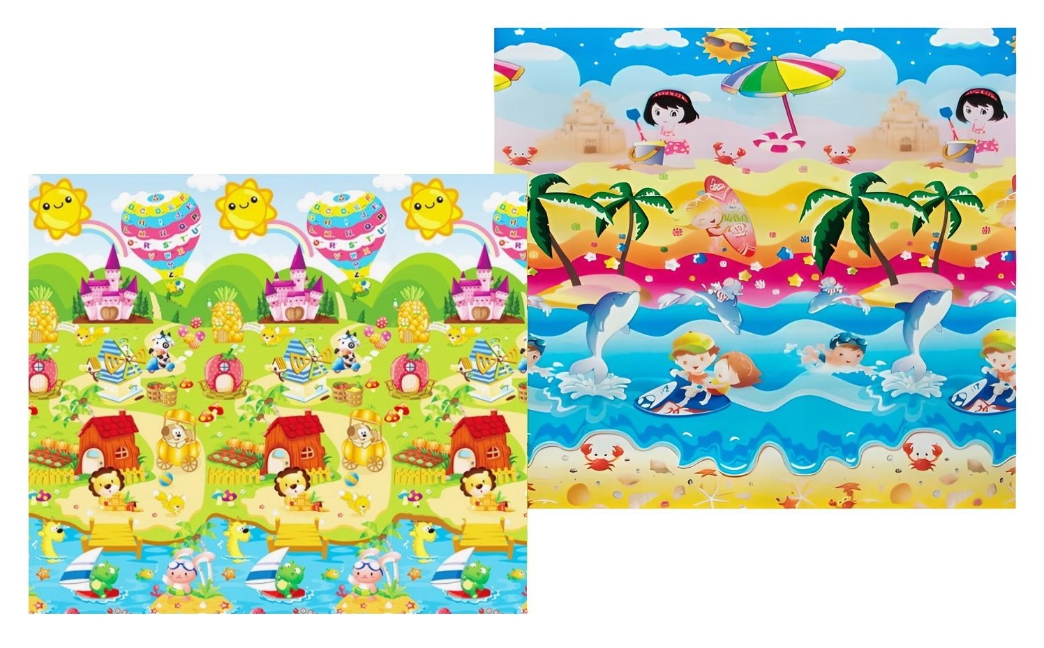 Термоковрик 4Play Girl at sea/Sun Animals 180x200x1.5cm