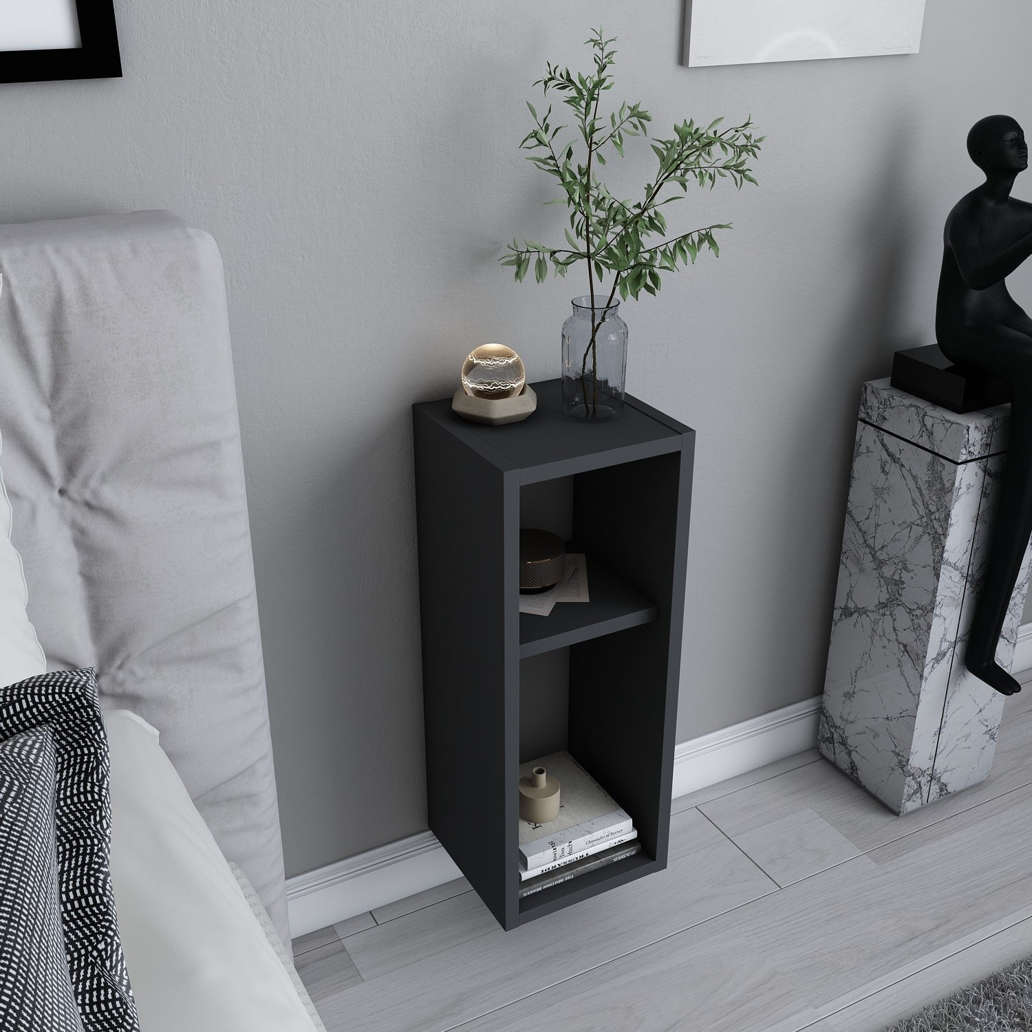 Прикроватная тумба Hanah Home Sault Anthracite