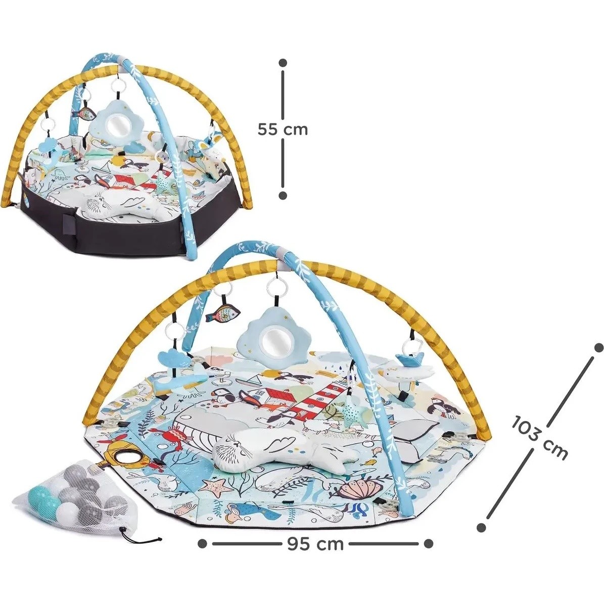 Развивающий коврик Kinderkraft Smartplay Sea