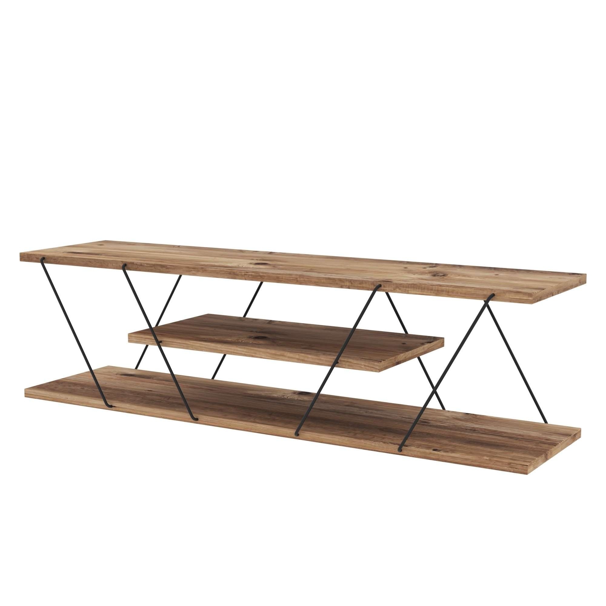 Тумба под ТВ Hanah Home Canaz v2 Black Walnut