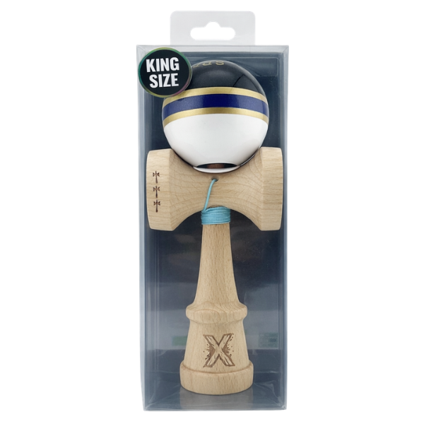«Kendama Royal Spike X Original», профессиональная, металлический подшипник, веревка 62/65 см, сверхлипкая, King Size 7.5 x 6 x 18 см, темно-синее кольцо
