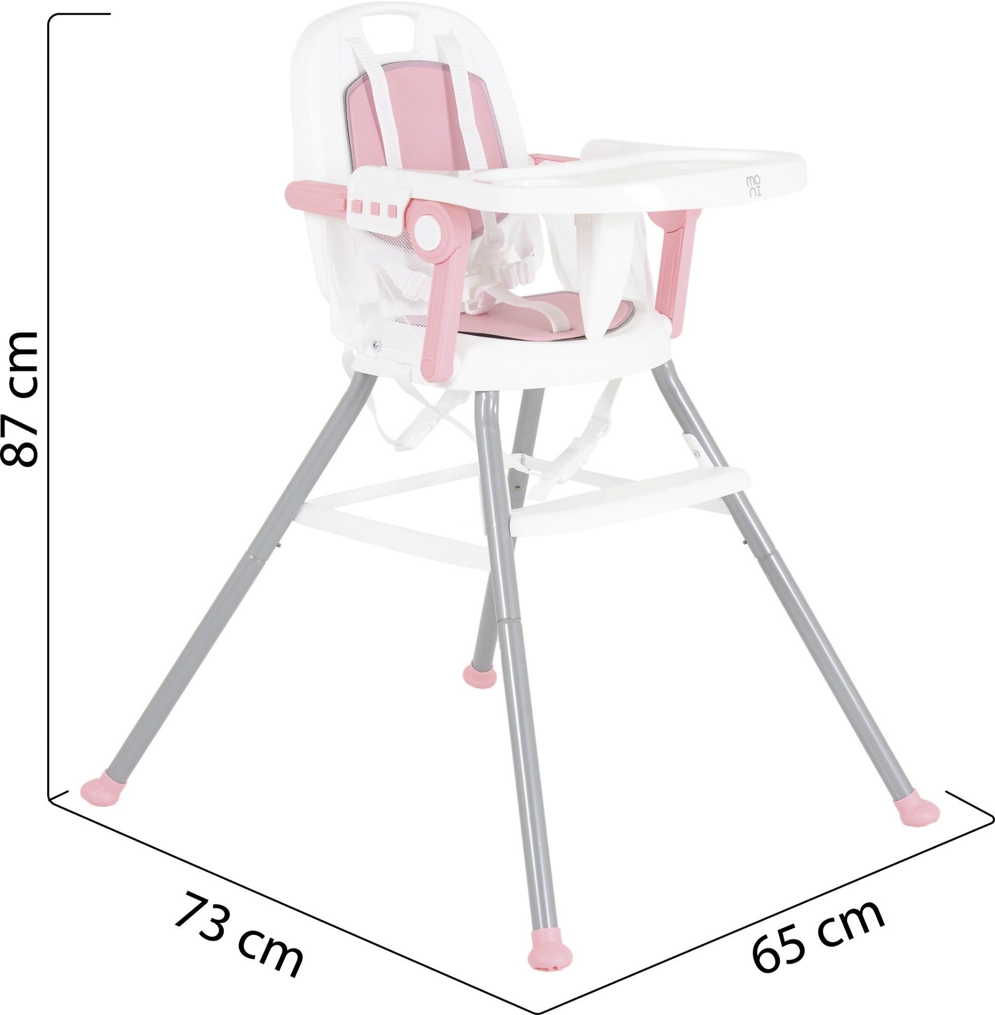 Стульчик для кормления Moni Amaretti 3in1 Pink
