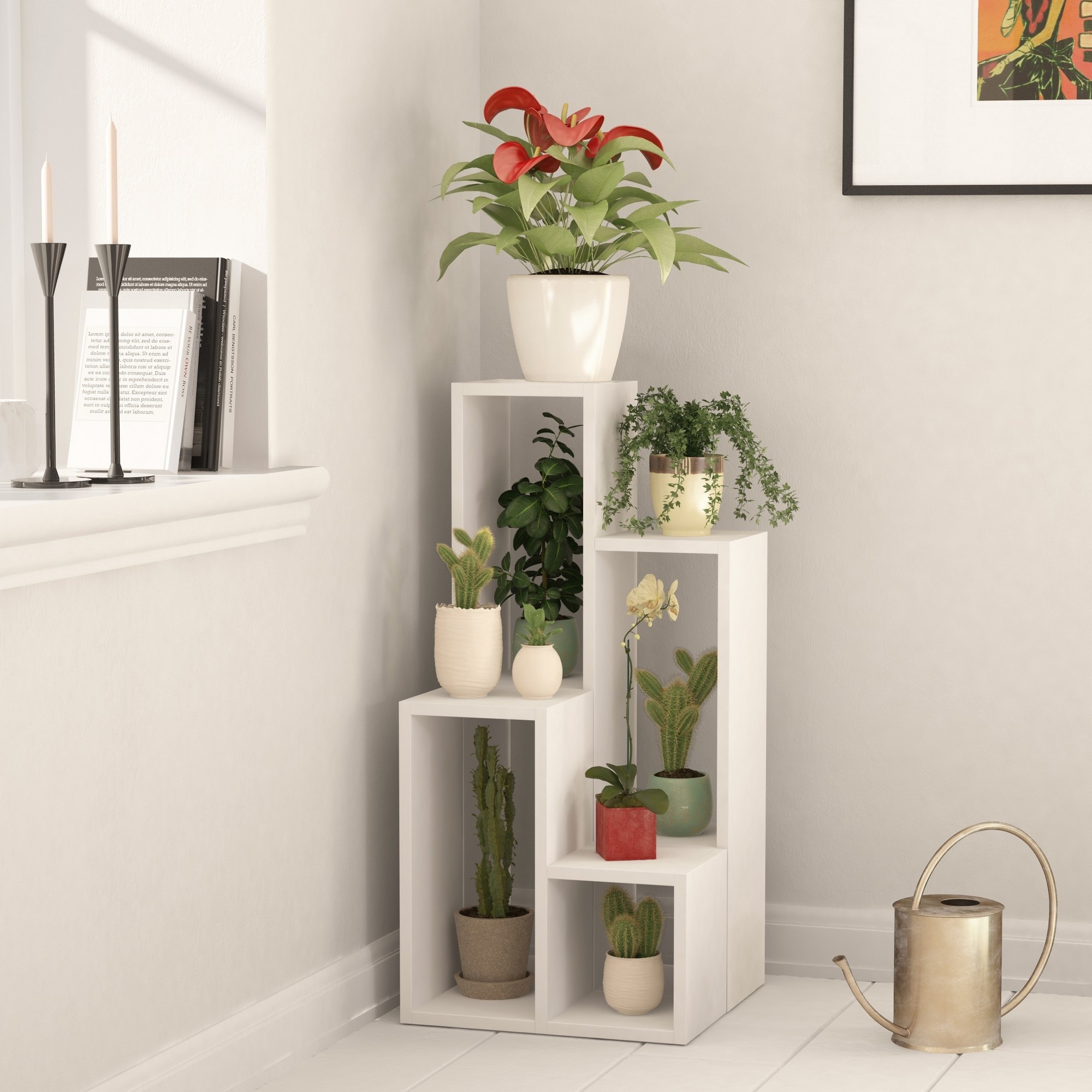 Подставка для цветов Hanah Home Sule White