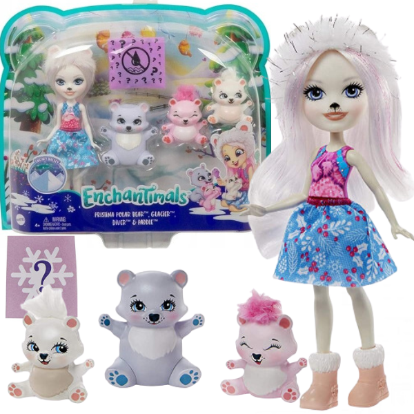 Enchantimals Игровой набор «Семья Белой Медведицы Пристины»