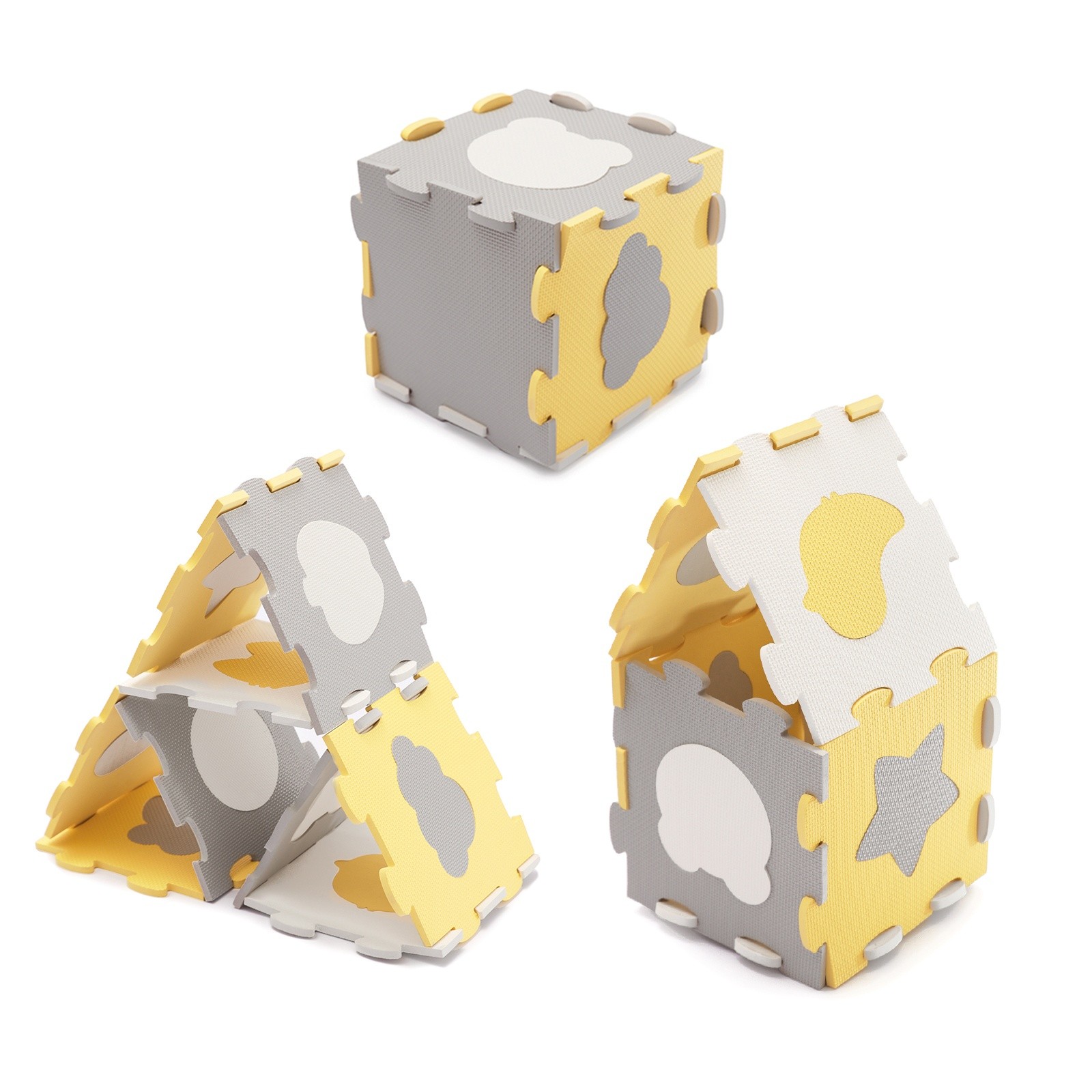 Коврик-пазл Kinderkraft Luno Sharpes Yellow (KPLUSH00YEL0000)
