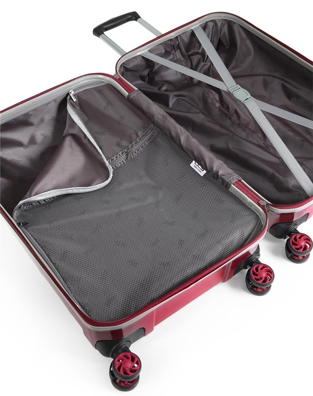 Чемодан CCS 5226 S Grey/Burgundy