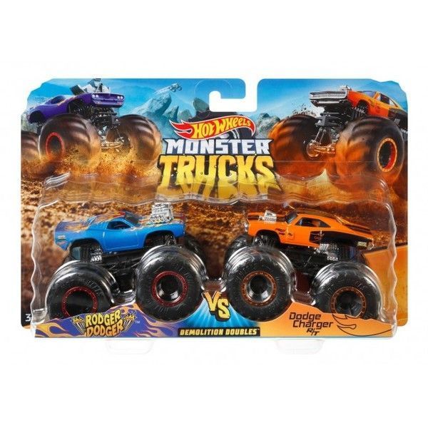 Hot Wheels "Monster Trucks" Набор из 2 машинок-внедорожников (в асс.)
