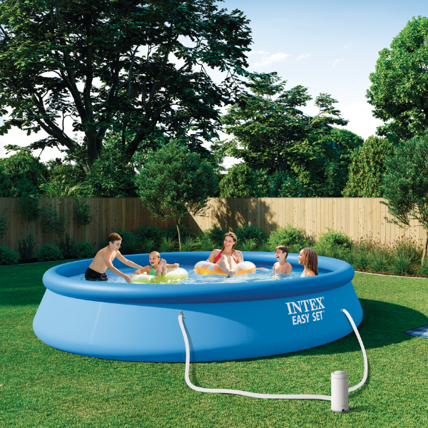 INTEX Надувной бассейн Easy Set с фильтрующим насосом 457×84 см, 9792 Л см