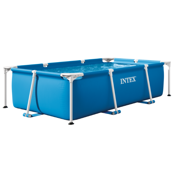 INTEX Бассейн RECTANGULAR FRAME 220х150х60см, 1622л, металлический каркас