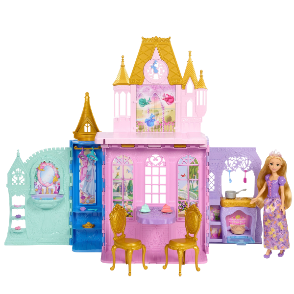 Игровой набор Disney Princess «Замок принцесс» с куклой Рапунцель и аксессуарами