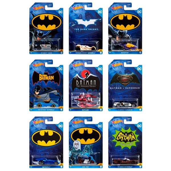 Hot Wheels Тематическая машинка «Batman» (в асс.)