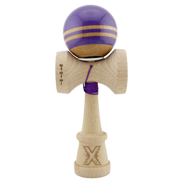 «Kendama Flippy X Original Rainbow», профессиональная, металлический подшипник, веревка 62/65 см, сверхлипкая, большие чашки, King Size 7 х 6 х 18 см, индиго-коричневая