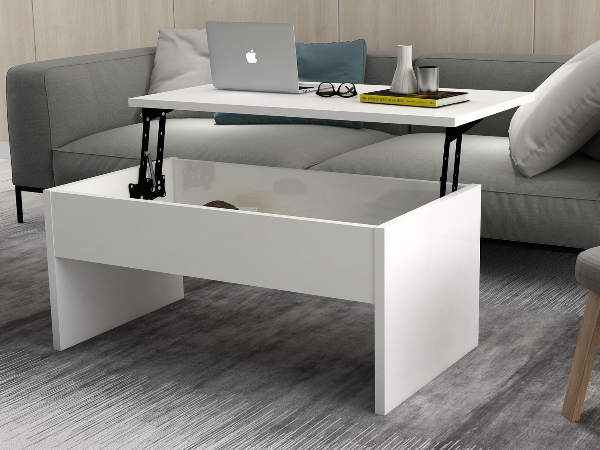 Журнальный столик Hanah Home Akilli White