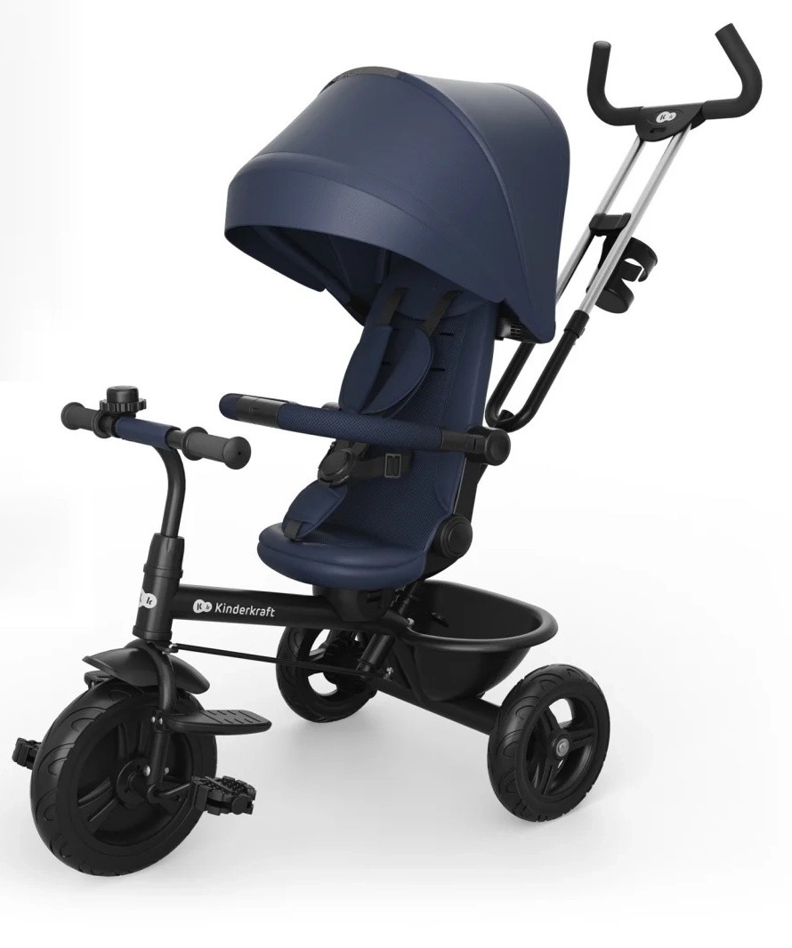 Детский велосипед Kinderkraft Aston 2 Plus Navy (KRASTO02NAVPL00)