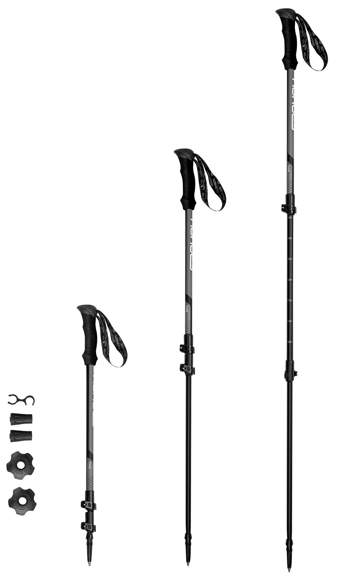 Треккинговые палки Spokey Zion Black (929460)