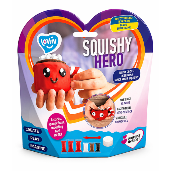 Набор воздушного пластилина Air clay «Squishy: Какао», 6шт. х 5г.